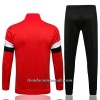 Chaqueta De Entrenamiento Trajes Manchester United 2022-23 Roja Blanca - Hombre